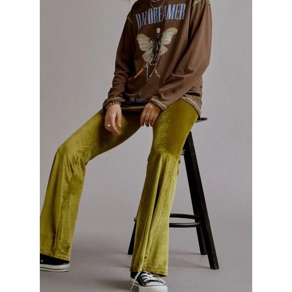 Daydreamer Skeleton Angel Reverse Long Sleeve Top Brown Small NWOT - Picture 5 of 6